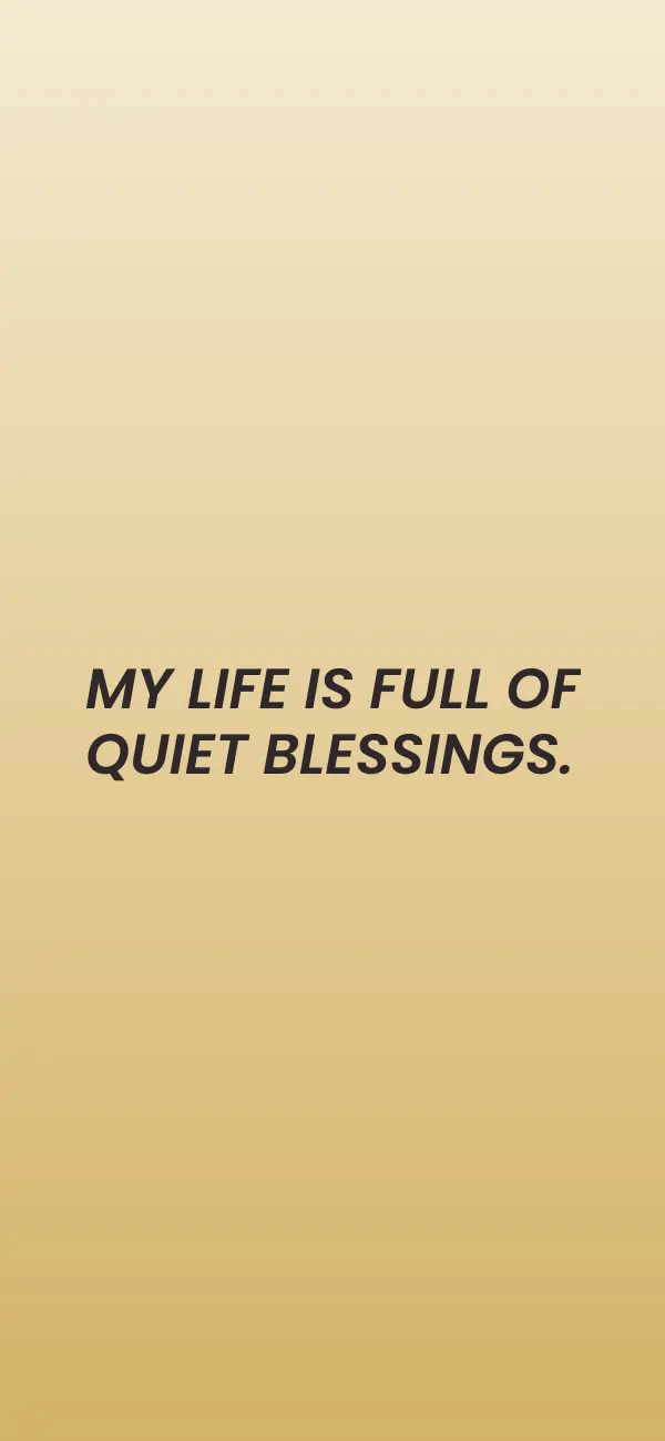 Gratitude affirmation wallpaper for iPhone and Android, preview 3 of 3