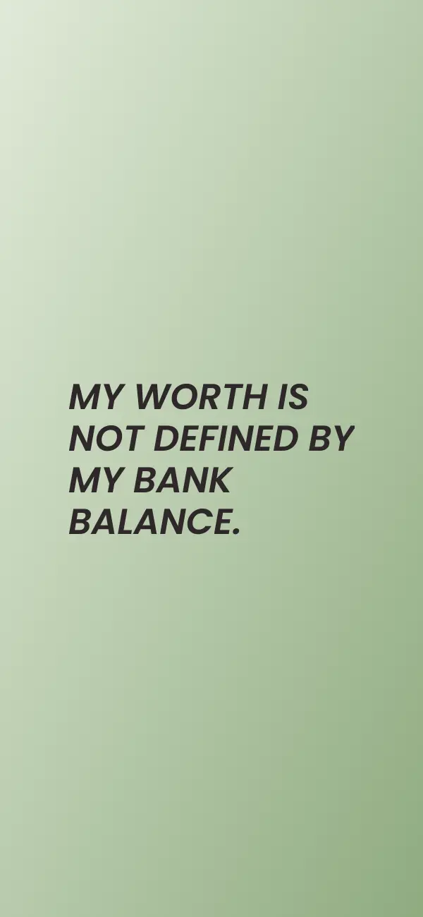 Money affirmation wallpaper for iPhone and Android, preview 1 of 3