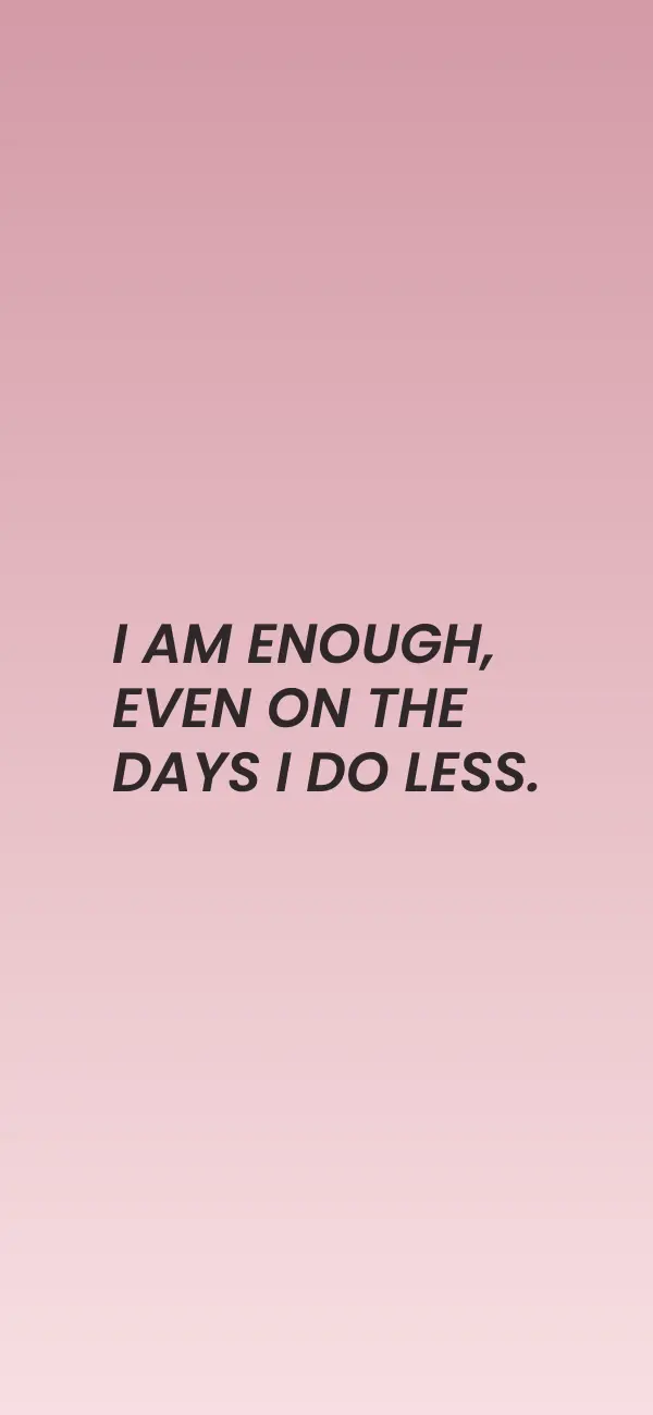 Self Love affirmation wallpaper for iPhone and Android, preview 2 of 3